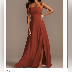 Two David’s Bridal Bridesmaid Dresses